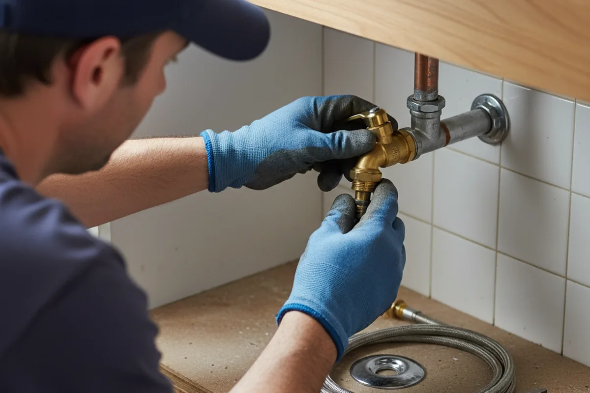 Shutoff valve and fitting work during Repiping in Cardwell